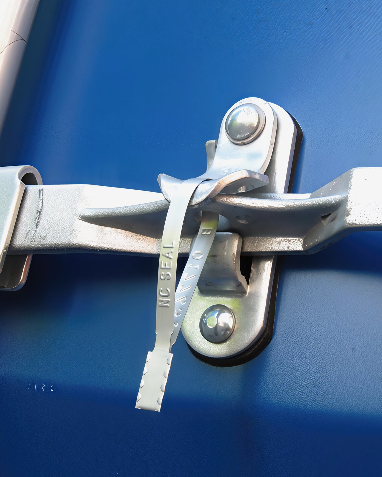 Sealing a container with Metal Flat End Seal 58A (detail)