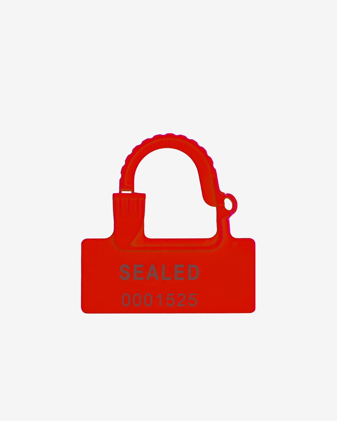 One Piece Padlock Seal (red - closed)