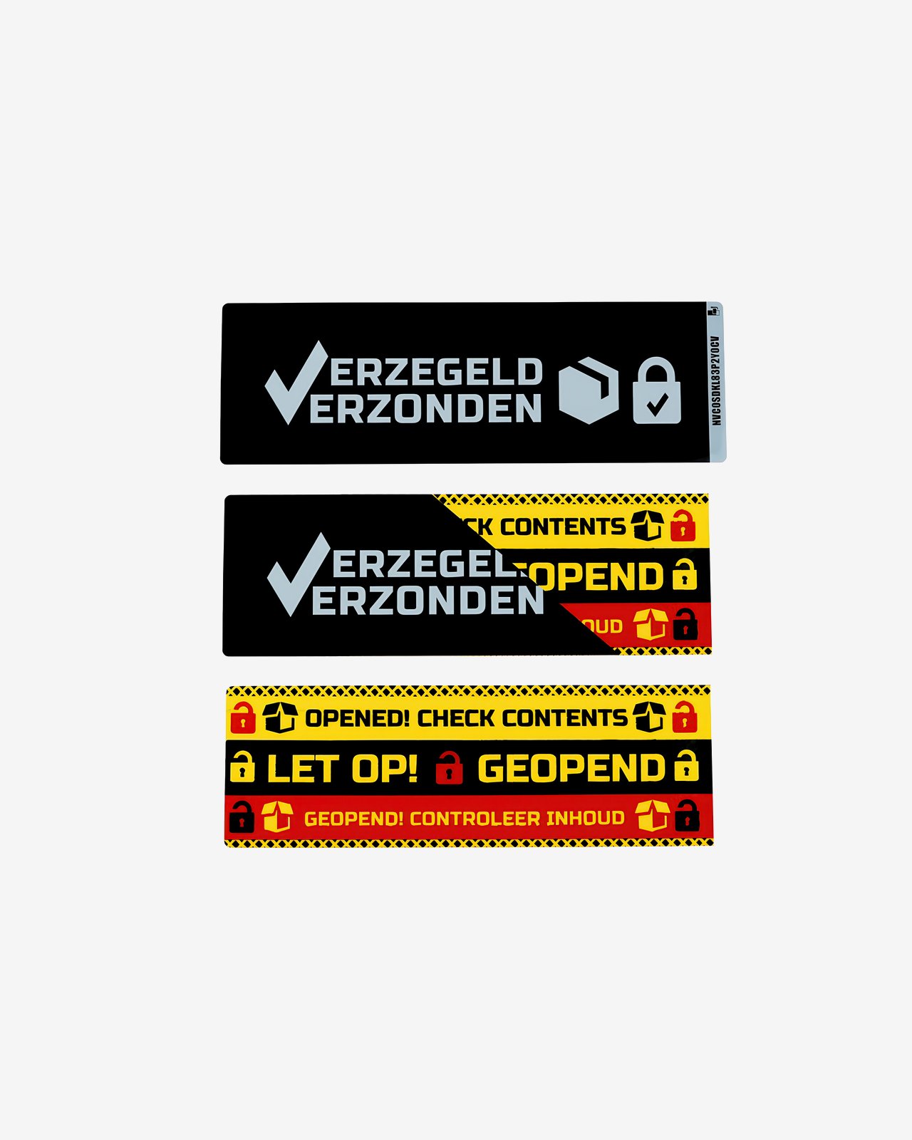 Verzegeld Verzonden Label