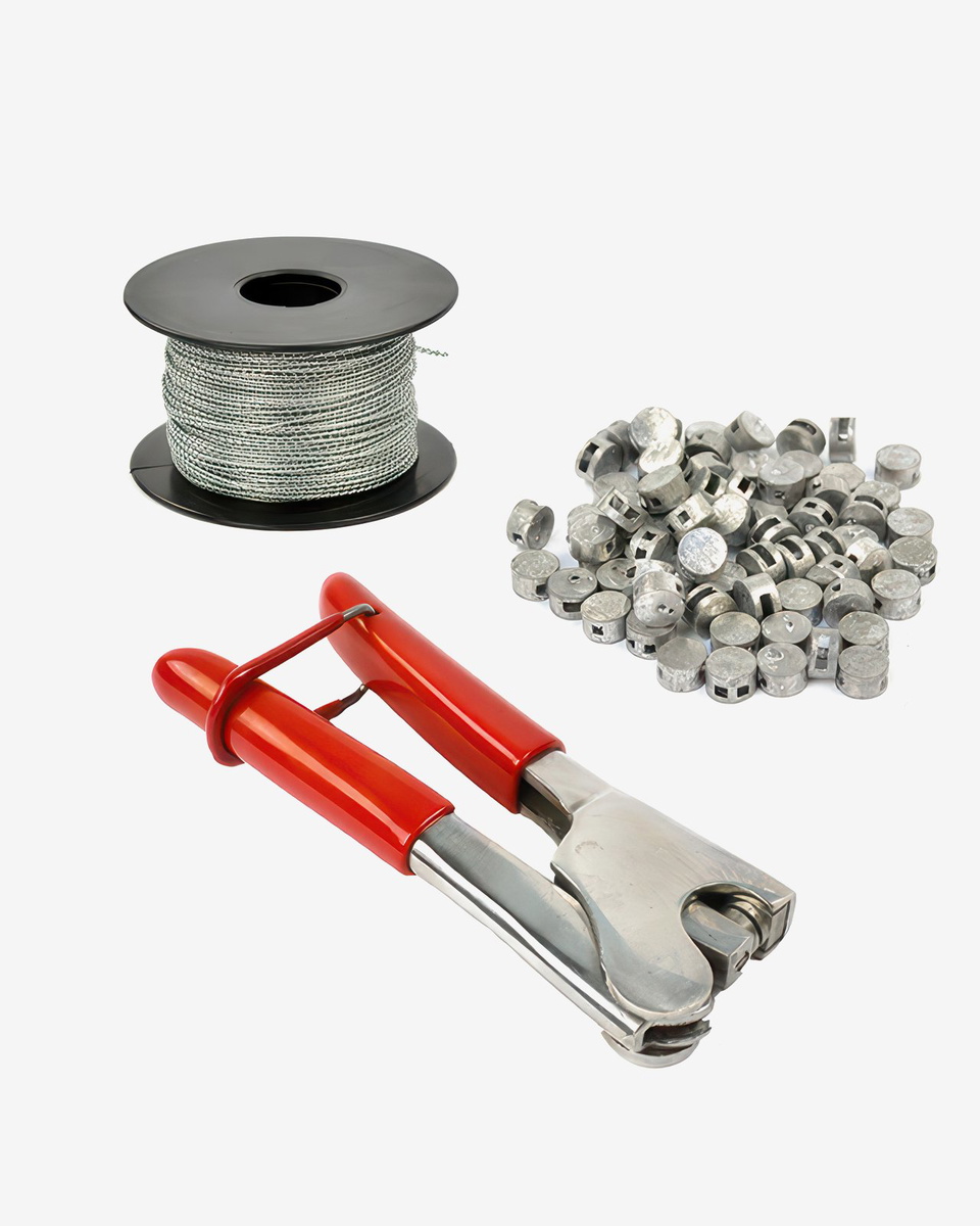 Set Sealing Plier + Sealing Wire + Lead Seals 10 mm 8 mm