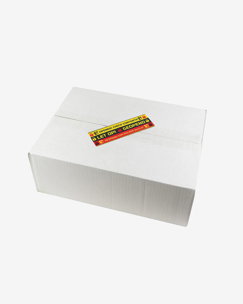 Verzegeld Verzonden Label